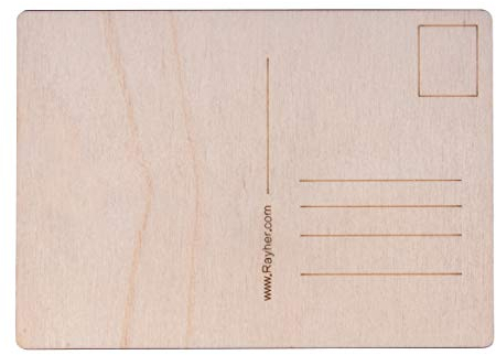 Rayher Hobby Rayher Hobby Rayher Holz Postkarte, 14,8x10,5x0,3cm, 26 Stück, FSC 100% Postkarten aus Holz, Natur, 62876505