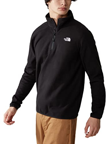 The North Face - Men's Resolve Quarter-Zip Fleece - Quarter-Zip Jumper for Men - Eco-Friendly Outdoor Winter Hiking Jacket - TNF Black, M