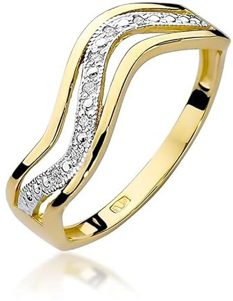 Lumari Gold - Damen Solitär Versprechen Ring Verlobungsring Damen Ring Gold 585 Echtgold 14k Gold mit natürlichem Diamanten Gemstone - Ringe Frauen - Hochwertiges Geschenk