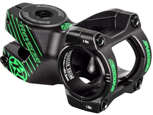 Reverse Vorbau Black One D-2 MTB Fahrrad Vorbau 31.8mm / 35mm schwarz/grün