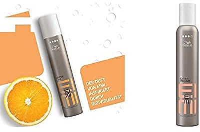 Vorteils-Set: Wella Eimi Super Set Fixing-Spray mit UV-Schutz und extrastarkem Halt – 1 x 300 ml & Extra Volume Schaumfestiger mit Hitzeschutz und starkem Halt – 1 x 300 ml