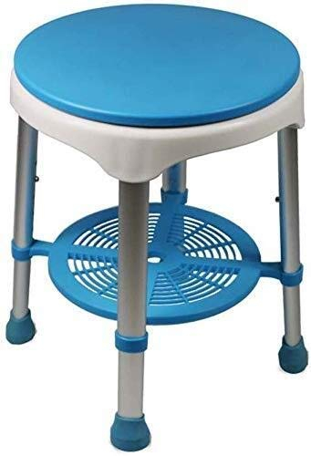 Badehocker, Duschhocker, Badewannensitz, höhenverstellbar, drehbar, rutschfest, aus Aluminium, leicht, antibakteriell, stabil, behindert, Senior, Tragegewicht 200 kg