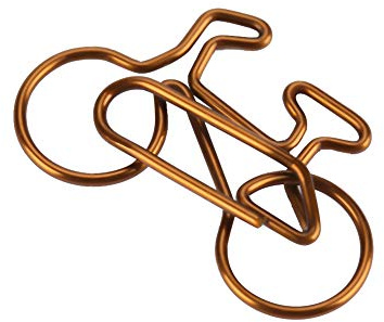 20 Stück Metall Fahrrad Form Papier Clips Kaffee Farbe Lesezeichen Büro Schule Schreibwaren Clip Büroklammer Motiv