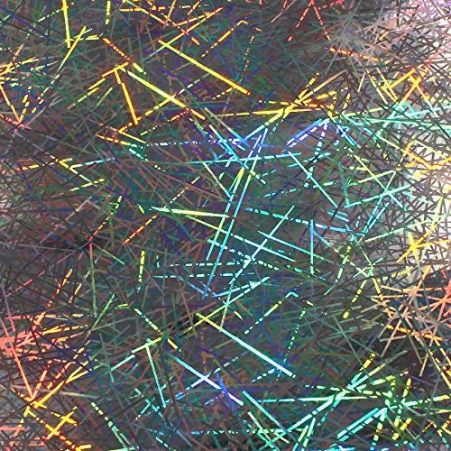 Finest Folia Din A4 Bogen Bastelfolie Selbstklebend Künstlerfolie Plotterfolie Plottfolie Hologramm Glitzer Folie Basteln DIY (Lines (No.033), 10er Set Din A4 Bögen)