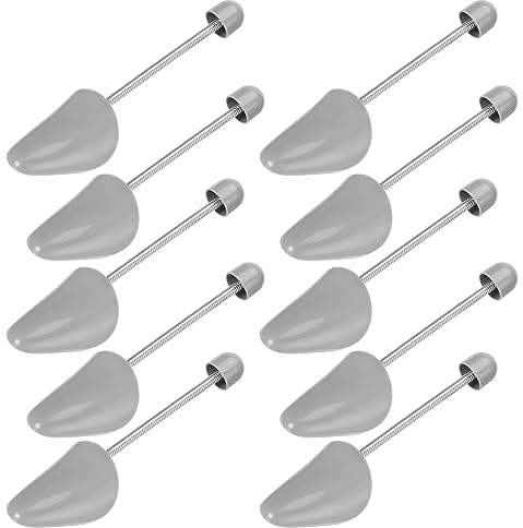 welsberg 5 paia di tendiscarpe in plastica per donne taglia variabili EU 35/36/37/38, forme scarpe per donna sneakers, mocassini, stiletto, loafers, ballerine, grigio