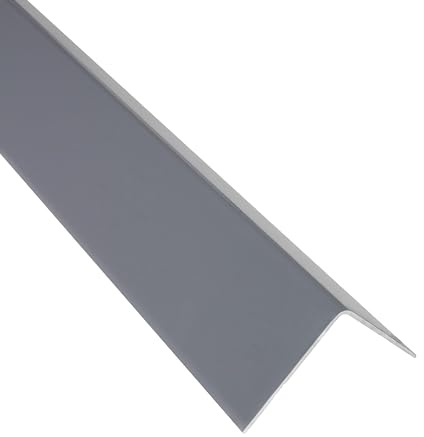 Alu Winkel-Profil Kantenschutz Zierleiste Profil grau 2,7m 27mm Aluminium | Als Kantenschutz für sichtbare Außenecken und saubere Fliesenabschlüsse, 27mm Profilmaß, 2,7m, Aluminium, grau