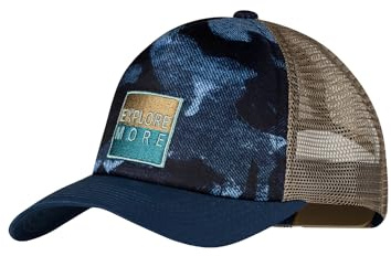 Buff®| Gorra Trucker Niño Niña Ajustable, Comoda, Transpirable, Calidad, Moderna, Aire Libre, Talla Única, Azul Oscuro