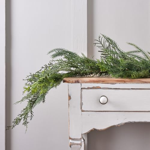 Lights4fun Christmas 1.8m Artificial Garland Extra Full Evergreen Foliage Indoor Decoration