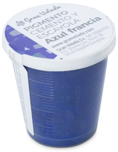 Blaues Pigment für Zement und Gips | große Abende | einfache Anwendung, langlebige Farbe, natürliche Inhaltsstoffe | ideal für lebendige DIY-Kreationen | 30 cc