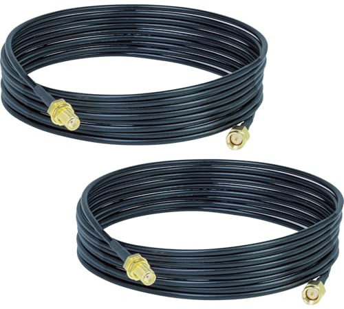 ACONRFTOL SMA Stecker-Buchse RG174 WiFi Antennenkabel 5M Koaxiales Verlängerungskabel für WiFi Antenne, 4G LTE, 5G Modem, Router, Amateurfunk