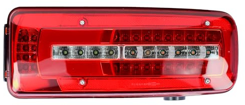 LONGLING Rückleuchte Heckleuchte Rechts 24V LED Rücklicht mit Rückfahrwarner Stecker auf der Rückseite Für DAF Lkw XD CF XF XG XG+