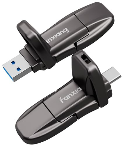 fanxiang 960GB External SSD Portatil Tipo C+A Disco Duro SSD Externo hasta 1050MB/s Unidad de Estado Sólido 960GB Memoria Externa para Escritorio Portátil Tableta MacBook iPhone 15 16 Android-FF952