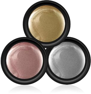 Metallic Painting Farbgel Set für Gelnägel als Spar-Set & Starter Set 3 Farben · HOCHDECKEND im 1. Auftrag · Deutsche Premium Qualität · Lynis-Nailshop.de