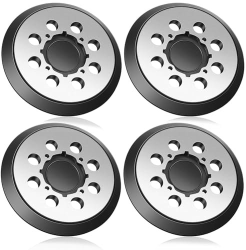 Fnfhsa Almohadilla De Repuesto Para Lijadora Orbital Con Respaldo Metal,4 Piezas, MáS Resistente, Almohadilla Lija Con Gancho De 8 Orificios De 5 Pulgadas Para DWE6421 6421K DWE6423 6423K