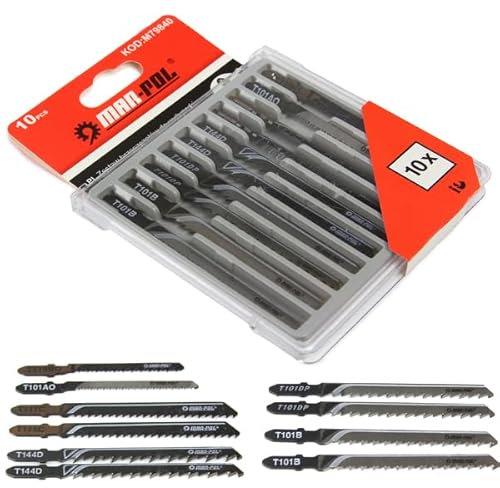 Säbelsägeblätter Set | 10 Stück | Stahl | 7,6-10cm | mit Etui