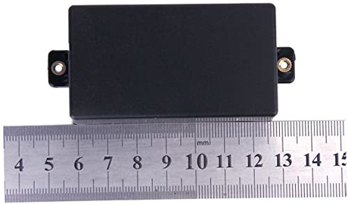 Humbucker Abdeckung und Schwarze Kunststoff für Sq St Pickup E-gitarre | Versiegelte Ausführung, Passendes Zubehör für Tonabnehmer, Kunststoffgehäuse Schwarz, mit Deckel und Schrauben