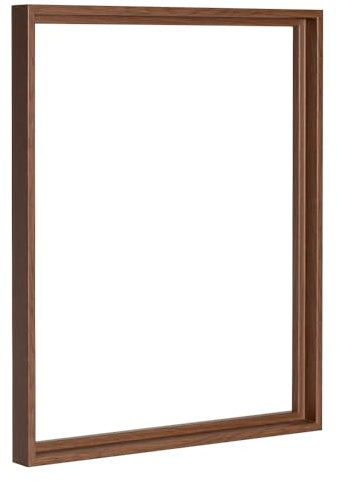 Bildershop-24 Schattenfugenrahmen Lamia 60x100cm Eiche Braun Selbstmontage Bausatz DIY