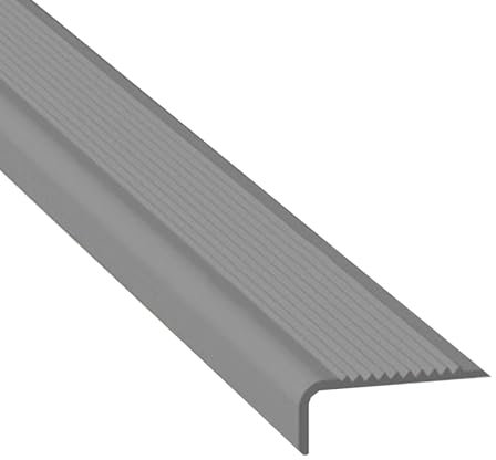 Bordure de nez d'escalier en PVC antidérapant en forme de L – Bordure autocollante pour escaliers en bois intérieur/extérieur – Solution de sécurité durable pour la maison et le jardin
