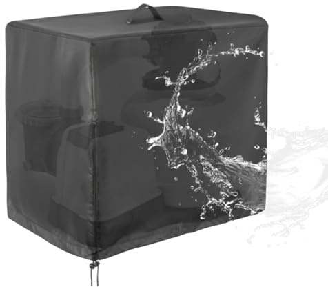 wasserdichte Sandfilteranlage Abdeckung, Poolpumpe Abdeckungs, Pool Sandfilter Pumpen Abdeckung, Einfache Montage Wetterbeständig Schutz Gegen Schmutz Haustiere Kinder