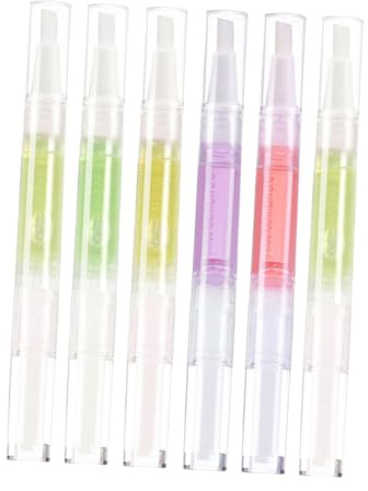 Cabilock 6 Stück Nagelhautöl Pflegeöl Stift 5 Ml Natürliches Nagelreparaturöl Nagelhaut Revitalisierungsöl Nagelpflege für Hand und Fußnägel Anwendung
