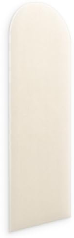 murando - Bettkopfteil Oval Premium, 60x20 cm, Schlafzimmer, gepolstert | Gepolstertes Wandkissen, einfache Montage, ideal fürs Schlafzimmer, weicher Bezug, pflegeleicht, dekorativ, langlebig, modern