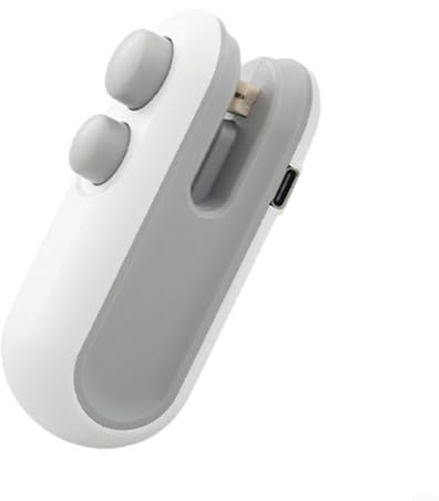 Portátil para mini sellador de bolsas de calor, máquina de embalaje de alimentos de mano para patatas fritas, aperitivos, bolsas de plástico, dispositivo de resellado compacto, 9,5 x 4 x 3,5 cm