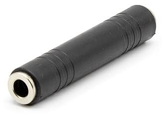CABLEPELADO Adattatore Stereo 6,35 mm Femmina-Femmina | Connettore Audio Linea | Giunto Estensore per Cavi Musicali | Corpo in Metallo