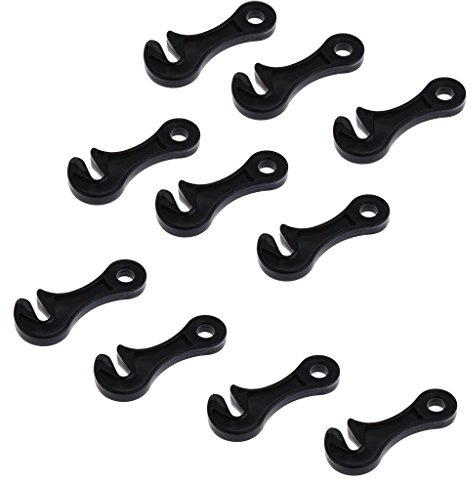 SGerste Lot de 10 tendeurs de corde pour auvent – Trou de 8 mm