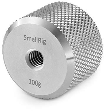 SMALLRIG 100g Gegengewicht für DJI Ronin S, für Zhiyun Stabilisator | 100g Abnehmbares Gegengewicht 1/4 Zoll Schraube - AAW2284