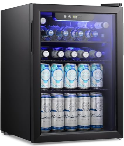 Antarctic Star - Refigerador de bebidas - Mini refrigerador de 100 latas para soda cerveza o vino, dispensador de bebidas pequeñas, para oficina o bar, no empotrado, 2.6 Cu. Ft.