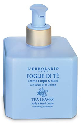L'Erbolario Crema Corpo & Mani Foglie di Tè 250 ml con Infuso di Oolong Made In Italy