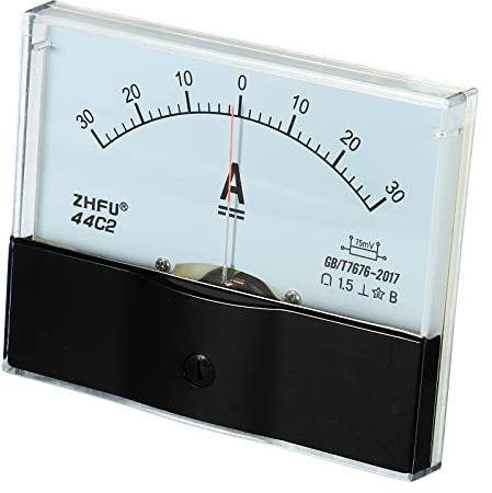 YOKIVE Analogico Pannello Amperometro 44C2-30A Ampere Metro DC 0-30A | Corrente Tester, Ottimo per Ufficio, Arte , Casa, Giornalmente Utilizzo