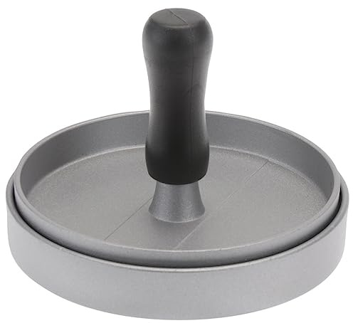 Burger Press Smasher Machine Aluminum | Non Stick Round Hamburger Press | Meat Patty Maker with Grill Marks for BBQ Baking Accessory