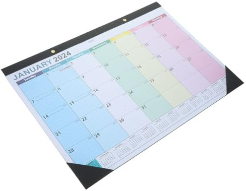 NUOBESTY Wandkalender Zeitplan Tagesordnungskalender Englisch Mehrzweck Wandkalender Für Zuhause Und Büro