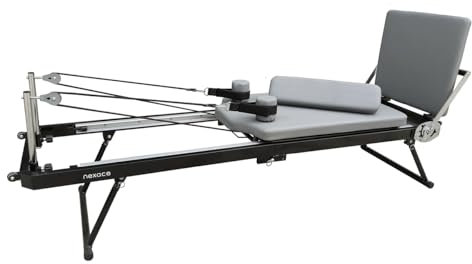 nexace Pilates-Reformer für zuhause mit Metallfeder, Reformer Pilates Maschine Gerät, faltbar, große Größe