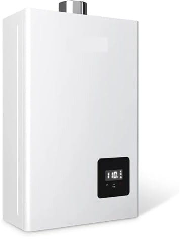 USKI Scaldabagno Elettrico Senza Serbatoio Scaldabagno Senza Serbatoio A Gas Propano 3,6 GPM, Scaldacqua Istantaneo for Installazione Interna, Scaldabagno Elettrico Senza Serbatoio