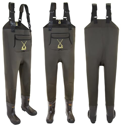 X-Version Fly Thinsulate 3M Neopren Wader Wathose für Angeln und Outdoor-Aktivitäten (46-47)