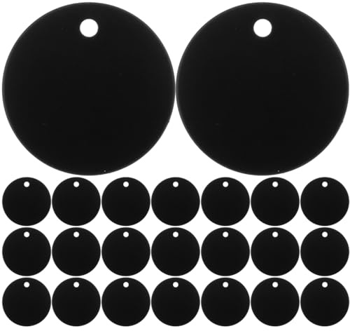 Anneome 25 Stk Leeres Etikett gestanzte Ventilanhänger aus Messing Charm-Armbänder anhänger spriegel anhänger zurrösen Haustiere Etiketten Hundeausweis hängen Haustier-ID-Tag Schmuck Name