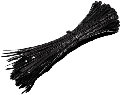 Cables Trenzado Manguito 100 Uds. Bridas de nailon de plástico autoblocantes, bridas for cables de nailon negro, correas de sujeción, bridas de plástico reutilizables, herramientas for el hogar y la O