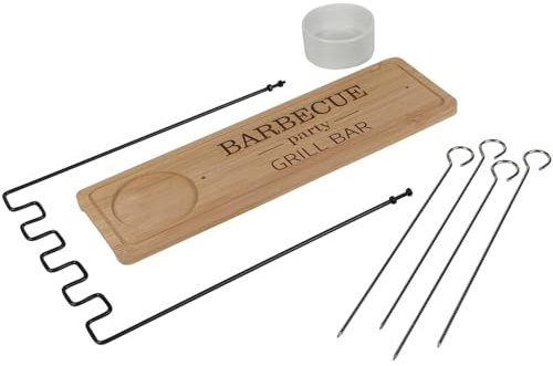 Kebab-spett ställ, grillspettställ, vertikalt serveringsställ för grillkött och grönsaker | grilltillbehör för bakgården, utomhusgrillning, camping, picknick