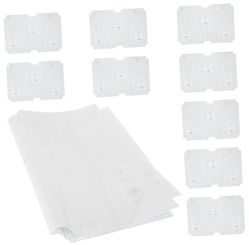 STOBOK Selbstklebende Transparente Buchschutzfolie Mittel Wasserabweisend Kratzfest 10 Blatt Flexible Schutzfolie Für Schulbücher Und Notizbücher