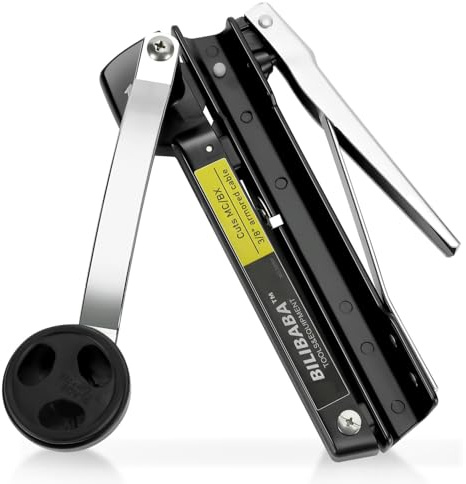 MC Cable Cutter, Cuts 3/16 to 7/10 BX/MC Cable, 53725 Cable Cutters with Blades Storage