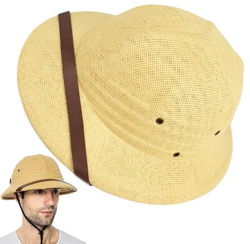Pastoralist Kernhelm für Männer, Verstellbarer Hut, Zoo -Keeper -Hut, Hut, Kernhut, Sonnenhut für Männer Frauen Jungle Kostüm (Stil 1)