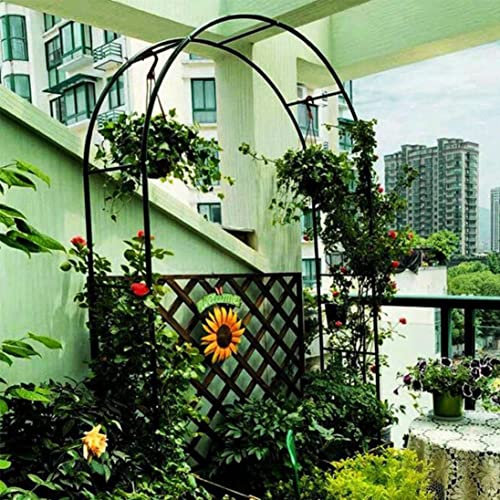 HSWOYEA Arche de Jardin pour rosiers, tonnelle ou Treillis, pergola en métal pour Plantes grimpantes, arbustes décoratifs, Arbres, rosiers - Jardin, extérieur, Usage Domestique, Vert - 80 x 200 cm