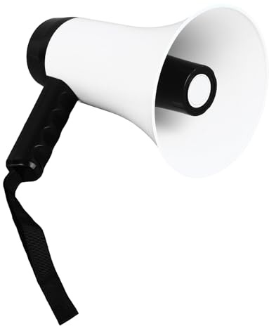 Handheld Megaphone Loud Rechargeable Bullhorn for Broadcasting Emergency Notification