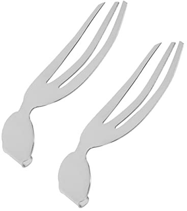 OKUMEYR 2pcs Stainless Steel Salad Hands Forks for Home Serving, Sturdy Salad Server Set for Kitchen and Dining