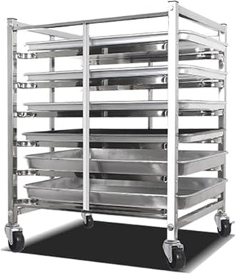 Rack per teglie per panini da forno,Carrelli di raffreddamento per vassoi per alimenti per la cottura commerciale,Teglia per pizza e impasto per pane,Rastrelliera per essiccazione vernici artistiche