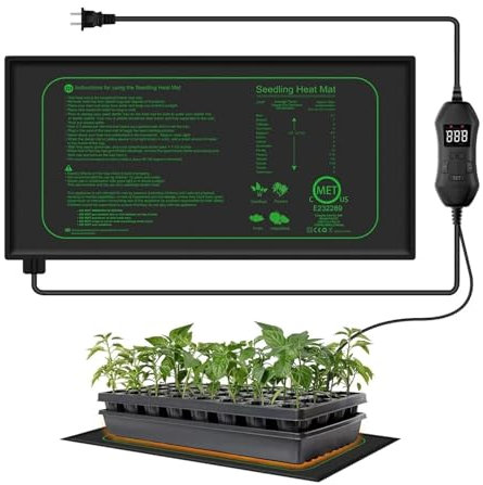 RLVYTA heizmatte Mit digitalem Thermostat, Zimmerpflanzen, Keimung, Heizkissen, Vermehrung, Klon-Startermatte Pflanzen Heizmatte
