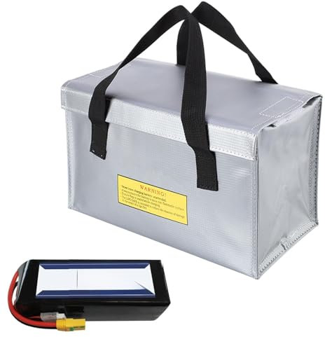 Fireproof Battery Bag | Battery Guard Pouch | Portable Organizer, Wear-Resistant Safety Boxes for Transportation and Charging