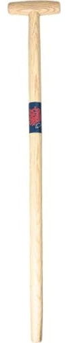 Synx Tools Gartena Manche chauve-souris courbé 90 cm – Manche de bêche – Manche de pelle – Accessoires de jardin, manche en T – Manche en bois – Manche d'outil, manche de bêche, pelle, pelle, Gartena